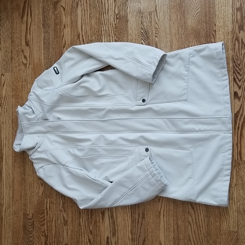 (M) Calvin Klein Breathable Water Resistant 4 Way Stretch Wind Protection Trench